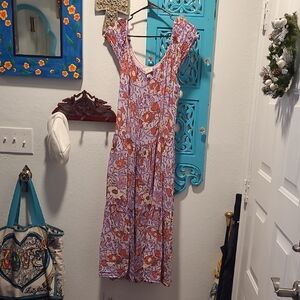 Knox Rose Lavender Floral Midi Dress